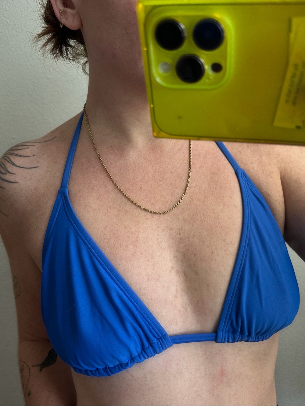 Target Blue Triangle Bikini Top